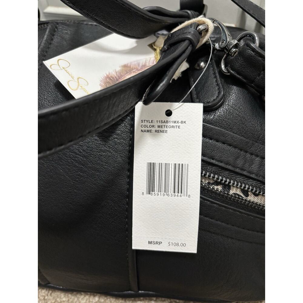 NWT Jessica Simpson RENEE Black Bag - Picture 6 of 11